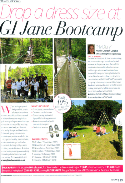 GI Jane Bootcamp Ltd. in the papers