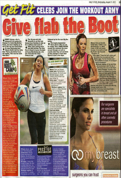 GI Jane Bootcamp Ltd. in the papers